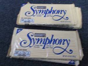 6- 4.25 oz Hersheys Symphony Bars...