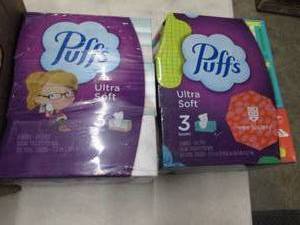 2- 3pks Puffs Ultra Soft Tissues...