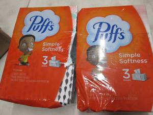 2- 3pks Puffs Simple Soft Tissues...