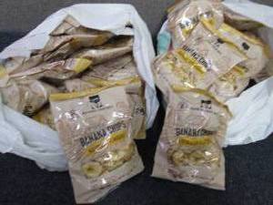 24- 4.0oz Bags Banana Chips past da...