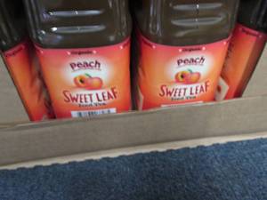 8-64 oz Bottles Sweet Leaf Peach Te...