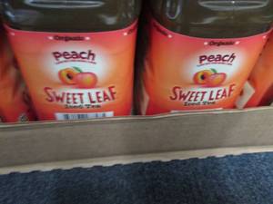 8-64 oz Bottles Sweet Leaf Peach Te...
