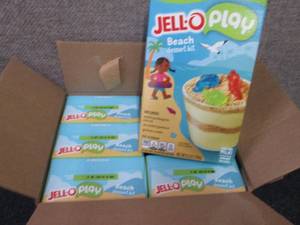 6- 9.3 oz Boxes Jello Play Beach De...