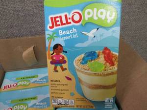 6- 9.3 oz Boxes Jello Play Beach De...