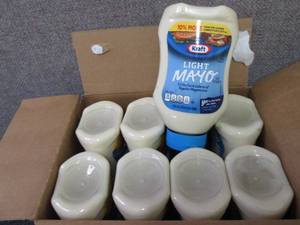 8- 22 oz Bottles Kraft Light Mayo B...