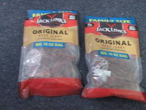 2- 10 oz bags Jack Links Original B...