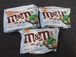 3- 7.4 oz Bags Crunchy Cookie M&Ms...