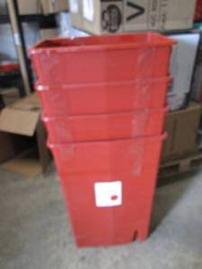 4 Biohazard Bins...
