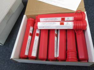 4 Boxes Sharps Transport Tubes...