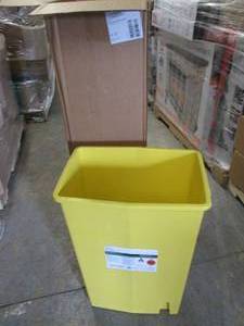 5 Yellow Chemo Waste Bins...