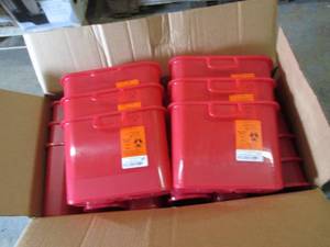 24 -5.4 qt Red Sharp Container Base...