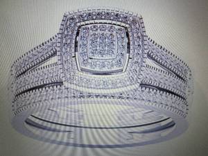 Sterling Silver 14 ct tw Diamond B...