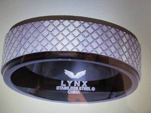 Lynx Mens Stainless Steel Black Io...
