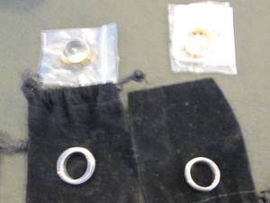 4 Prepersonalized Couples Rings, Si...