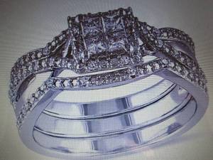 Diamore Sterling Silver 12 ct tw P...
