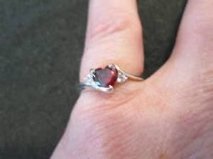 Sterling Silver CZ Heart Lab-Create...