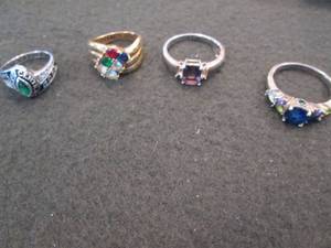 4 Assorted Rings prepersonalized m...