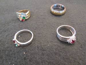 4 Assorted Rings prepersonalized m...