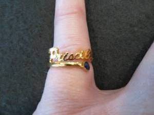 14K Rose Gold Over Brass Personaliz...
