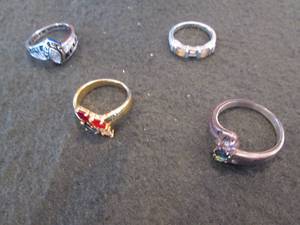 4 Assorted Rings prepersonalized m...
