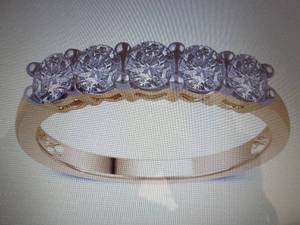 10K Gold 1.0 ct tw Diamond 5-Stone ...