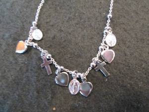 Rhodium Over Sterling Silver Heart,...