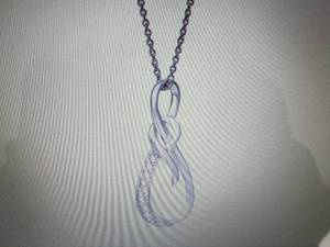 Sterling Silver Diamond Infinity Pe...
