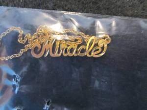 24K Gold-Plated Silver Name Plate N...