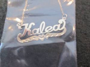 10K Gold Personalized Script Name N...