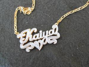 18K Gold Over Sterling Silver Perso...