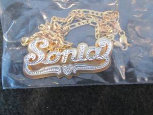 18K Gold Over Sterling Silver Perso...