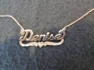 10K Gold Personalized Script Name N...