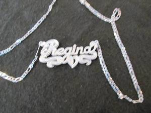 Sterling Silver Personalized 3-D Na...