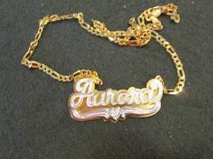 18K Gold Over Sterling Silver Perso...