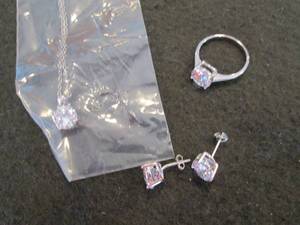 Tiara Sterling Silver Round CZ Soli...