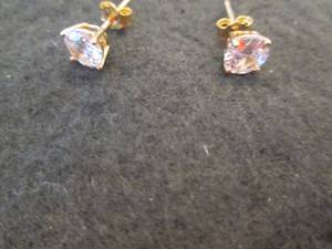 18K Gold Over Sterling Silver 6mm R...