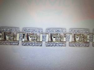 18K Gold Over Sterling Silver Diamo...