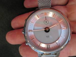 Fossil Womens Hybrid Silver Mesh S...