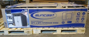 lot 47 image: Suncast Modernist 6 ft. x 5 ft. Storage Shed
