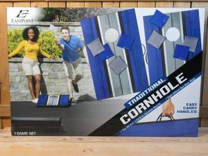 lot 19 image: EastPoint Sports American Cornhole Board Traditional Summer Game Beanbag Blue