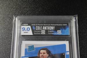 2020-21 Donruss Rated Rookie Cole Anthony #208 HGA 9.0 Rookie Card