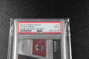 2019-20 Prizm Luck of the Lottery Tyler Herro #13 PSA 9 Rookie Card