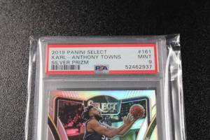2019-20 Select Silver Prizm Karl Anthony Towns #161 PSA 9
