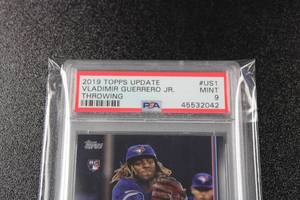 2019 Topps Update Vladimir Guerrero Jr. Throwing #US1 PSA 9 Rookie Card