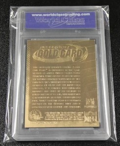 2003 Merrick Mint 23KT Gold Laser Line Tom Brady WCG 10