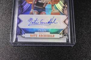 2017-18 Crown Royale Nate Archibald #CA-NAB Autograph 2175  Only 75 Exist