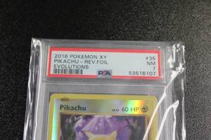 2016 Pokemon XY Evolutions Reverse Holo Pikachu #3568 PSA 7