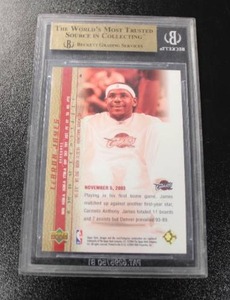 2003-04 Upper Deck Phenomenal Beginning Gold LeBron James #4 BGS 9.5 Rookie Card