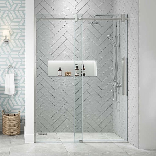 lot 52 image: NEW OVE Decors Dayton 60 Shower Door