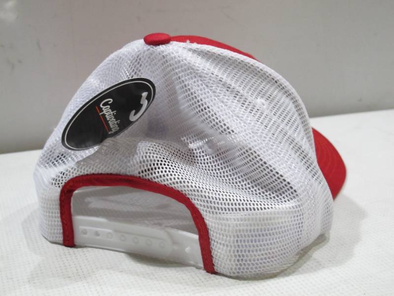lot 335 image: NEW Captivating Brand Nebraska Cornhusker One Size Fits Most Trucker Baseball Cap - RedWhite